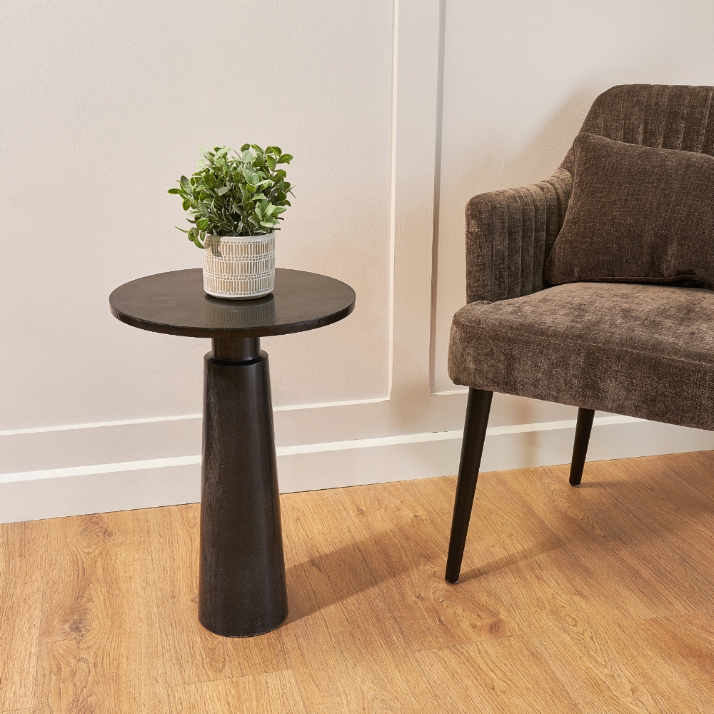 Vilaine Black Side Table in Artius range from RV Astley